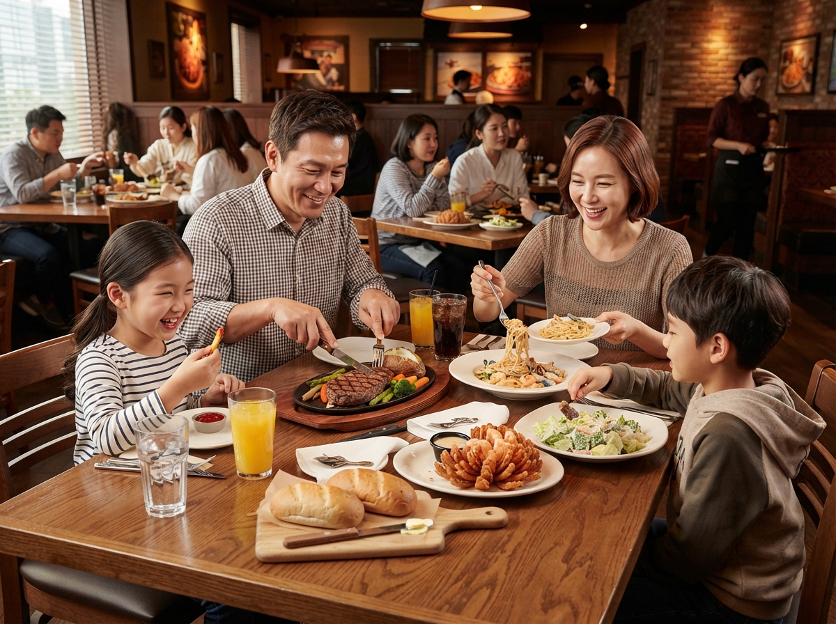아웃백 스테이크하우스 메뉴와 서비스