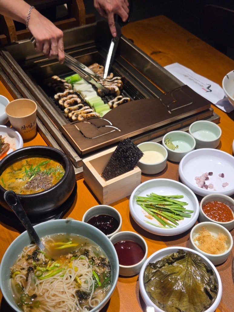 강남 숯불장어구이 장심도 회식 식당 방문기