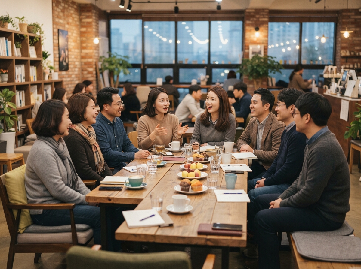 모임 성격에 맞는 공간의 분위기와 좌석 배치