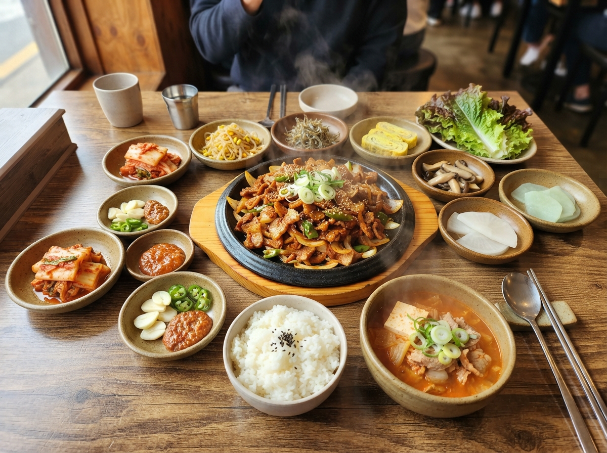 곁들임 찬과 시그니처 사이드 메뉴